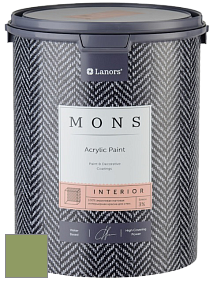 MONS INTERIOR PAINT – 100% акриловая глубоко матовая краска, 3% блеска цвет NCS S 3040-G40Y 