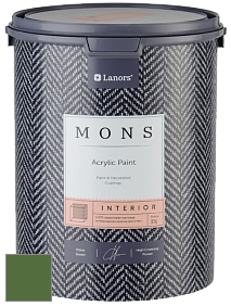 MONS INTERIOR PAINT – 100% акриловая глубоко матовая краска, 3% блеска цвет NCS S 4550-G30Y 