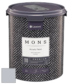 MONS PREMIUM PAINT – 100% акриловая интерьерная краска с шелковистым матовым блеском цвет NCS S 2005-R70B 