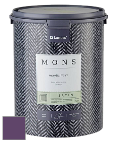 MONS SATIN PAINT – 100% акриловая полуматовая краска, 12% блеска цвет NCS S 5040-R50B 