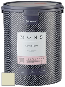 MONS EGGSHELL PAINT – 100% акриловая шелковисто-матовая краска, 7 % блеска цвет NCS S 1010-G70Y 