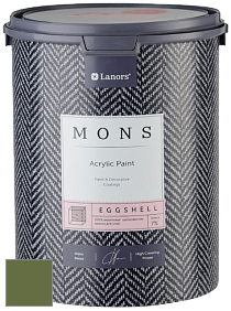 MONS EGGSHELL PAINT – 100% акриловая шелковисто-матовая краска, 7 % блеска цвет NCS S 5040-G40Y 