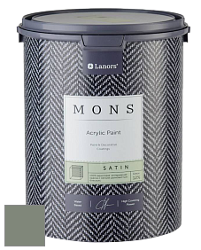 MONS SATIN PAINT – 100% акриловая полуматовая краска, 12% блеска цвет NCS S 5010-G30Y 
