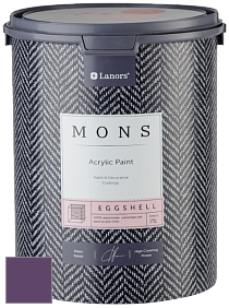MONS EGGSHELL PAINT – 100% акриловая шелковисто-матовая краска, 7 % блеска цвет NCS S 5040-R50B 