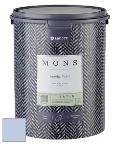 MONS SATIN PAINT – 100% акриловая полуматовая краска, 12% блеска цвет NCS S 1020-R70B 