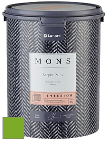 MONS INTERIOR PAINT – 100% акриловая глубоко матовая краска, 3% блеска цвет NCS S 1080-G30Y 