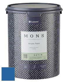 MONS SATIN PAINT – 100% акриловая полуматовая краска, 12% блеска цвет NCS S 3060-R80B 