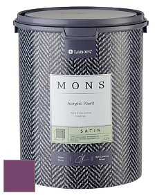 MONS SATIN PAINT – 100% акриловая полуматовая краска, 12% блеска цвет NCS S 4050-R40B 
