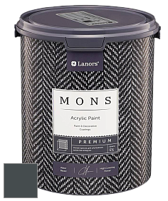 MONS PREMIUM PAINT – 100% акриловая интерьерная краска с шелковистым матовым блеском цвет NCS S 8005-B20G 