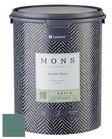 MONS SATIN PAINT – 100% акриловая полуматовая краска, 12% блеска цвет NCS S 5020-B70G 