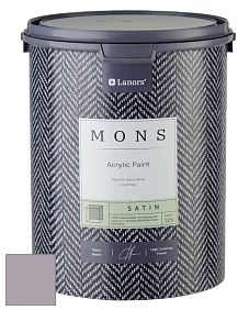 MONS SATIN PAINT – 100% акриловая полуматовая краска, 12% блеска цвет NCS S 3010-R40B 