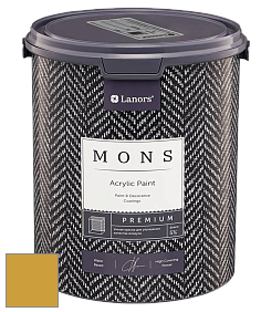 MONS PREMIUM PAINT – 100% акриловая интерьерная краска с шелковистым матовым блеском цвет NCS S 2060-Y 