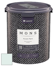 MONS PREMIUM PAINT – 100% акриловая интерьерная краска с шелковистым матовым блеском цвет NCS S 0507-B80G 