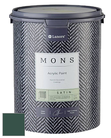 MONS SATIN PAINT – 100% акриловая полуматовая краска, 12% блеска цвет NCS S 7020-B90G 