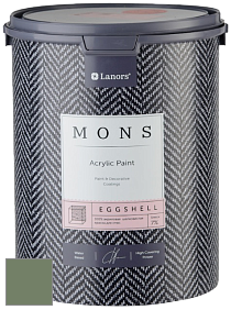 MONS EGGSHELL PAINT – 100% акриловая шелковисто-матовая краска, 7 % блеска цвет NCS S 5020-G30Y 