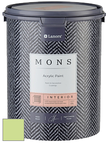 MONS INTERIOR PAINT – 100% акриловая глубоко матовая краска, 3% блеска цвет NCS S 0540-G40Y 
