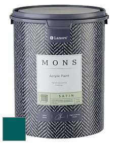 MONS SATIN PAINT – 100% акриловая полуматовая краска, 12% блеска цвет NCS S 5540-B40G 