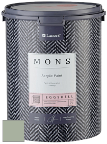 MONS EGGSHELL PAINT – 100% акриловая шелковисто-матовая краска, 7 % блеска цвет NCS S 3010-G30Y 