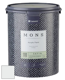 MONS SATIN PAINT – 100% акриловая полуматовая краска, 12% блеска цвет NCS S 0601-G 