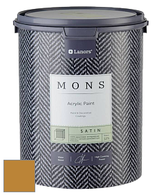 MONS SATIN PAINT – 100% акриловая полуматовая краска, 12% блеска цвет NCS S 3060-Y10R 
