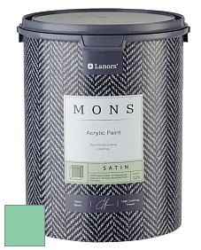 MONS SATIN PAINT – 100% акриловая полуматовая краска, 12% блеска цвет NCS S 1040-G 