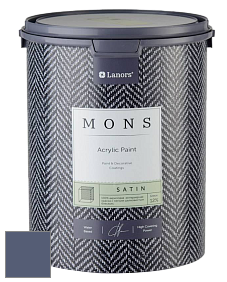 MONS SATIN PAINT – 100% акриловая полуматовая краска, 12% блеска цвет NCS S 6020-R70B 