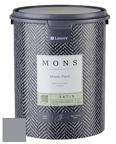MONS SATIN PAINT – 100% акриловая полуматовая краска, 12% блеска цвет NCS S 4005-R80B 