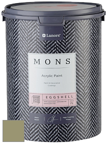 MONS EGGSHELL PAINT – 100% акриловая шелковисто-матовая краска, 7 % блеска цвет NCS S 4020-G70Y 
