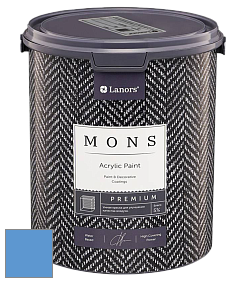 MONS PREMIUM PAINT – 100% акриловая интерьерная краска с шелковистым матовым блеском цвет NCS S 1555-R80B 