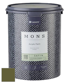 MONS SATIN PAINT – 100% акриловая полуматовая краска, 12% блеска цвет NCS S 5540-G50Y 