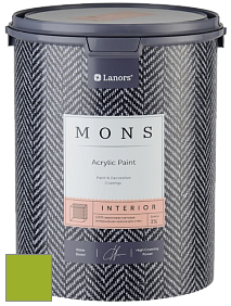 MONS INTERIOR PAINT – 100% акриловая глубоко матовая краска, 3% блеска цвет NCS S 1075-G40Y 