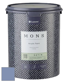 MONS SATIN PAINT – 100% акриловая полуматовая краска, 12% блеска цвет NCS S 3030-R70B 