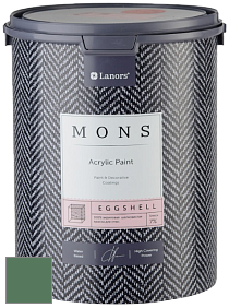 MONS EGGSHELL PAINT – 100% акриловая шелковисто-матовая краска, 7 % блеска цвет NCS S 5030-G10Y 