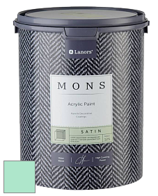 MONS SATIN PAINT – 100% акриловая полуматовая краска, 12% блеска цвет NCS S 0530-B90G 