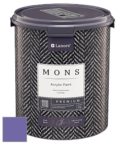 MONS PREMIUM PAINT – 100% акриловая интерьерная краска с шелковистым матовым блеском цвет NCS S 3050-R60B 