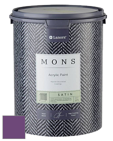 MONS SATIN PAINT – 100% акриловая полуматовая краска, 12% блеска цвет NCS S 4050-R50B 