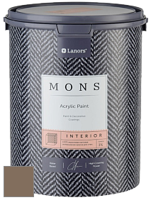 MONS INTERIOR PAINT – 100% акриловая глубоко матовая краска, 3% блеска цвет MONS 163 Кубинская сигара