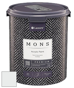 MONS PREMIUM PAINT – 100% акриловая интерьерная краска с шелковистым матовым блеском цвет NCS S 0601-G 
