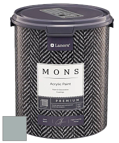 MONS PREMIUM PAINT – 100% акриловая интерьерная краска с шелковистым матовым блеском цвет NCS S 3005-B50G 