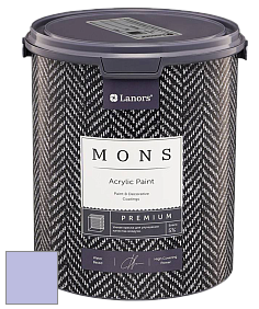 MONS PREMIUM PAINT – 100% акриловая интерьерная краска с шелковистым матовым блеском цвет NCS S 1030-R60B 