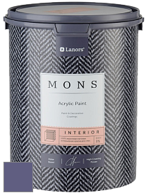 MONS INTERIOR PAINT – 100% акриловая глубоко матовая краска, 3% блеска цвет NCS S 5030-R60B 