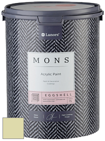 MONS EGGSHELL PAINT – 100% акриловая шелковисто-матовая краска, 7 % блеска цвет NCS S 1020-G70Y 