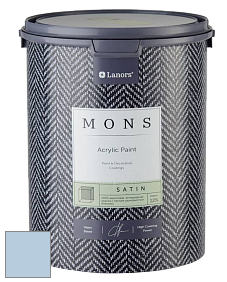 MONS SATIN PAINT – 100% акриловая полуматовая краска, 12% блеска цвет NCS S 1020-R80B 