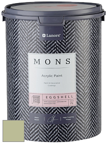 MONS EGGSHELL PAINT – 100% акриловая шелковисто-матовая краска, 7 % блеска цвет NCS S 2020-G50Y 