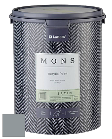 MONS SATIN PAINT – 100% акриловая полуматовая краска, 12% блеска цвет NCS S 4005-B 