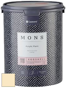 MONS EGGSHELL PAINT – 100% акриловая шелковисто-матовая краска, 7 % блеска цвет NCS S 0510-Y10R 