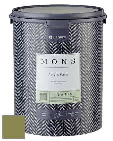 MONS SATIN PAINT – 100% акриловая полуматовая краска, 12% блеска цвет NCS S 4040-G60Y 