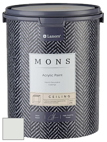 MONS CEILING PAINT – Aбсолютно матовая потолочная краска, 2% блеска цвет MONS 144 Горный хрусталь