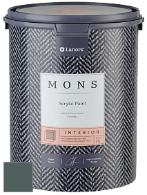 MONS INTERIOR PAINT – 100% акриловая глубоко матовая краска, 3% блеска цвет NCS S 7010-B70G 