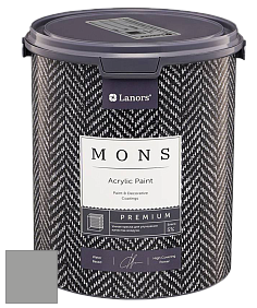 MONS PREMIUM PAINT – 100% акриловая интерьерная краска с шелковистым матовым блеском цвет NCS S 4000-N 